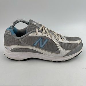 New Balance Women’s 496 White Grey Walking Shoes - Size 9